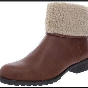 STYLE & Co. Womens Bettey Faux Fur Closed Toe Ankle Fashion Boots.